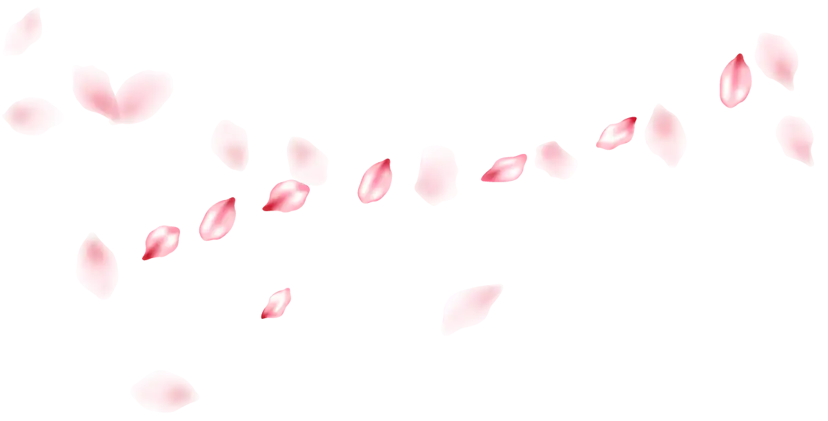 flower petals in the wind